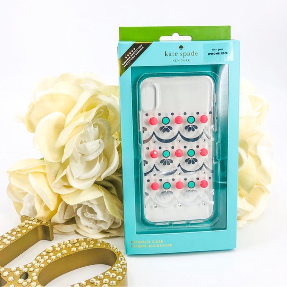 Kate Spade iPhone X/XS Embelished Rhinestone Case - Picture 6 of 8